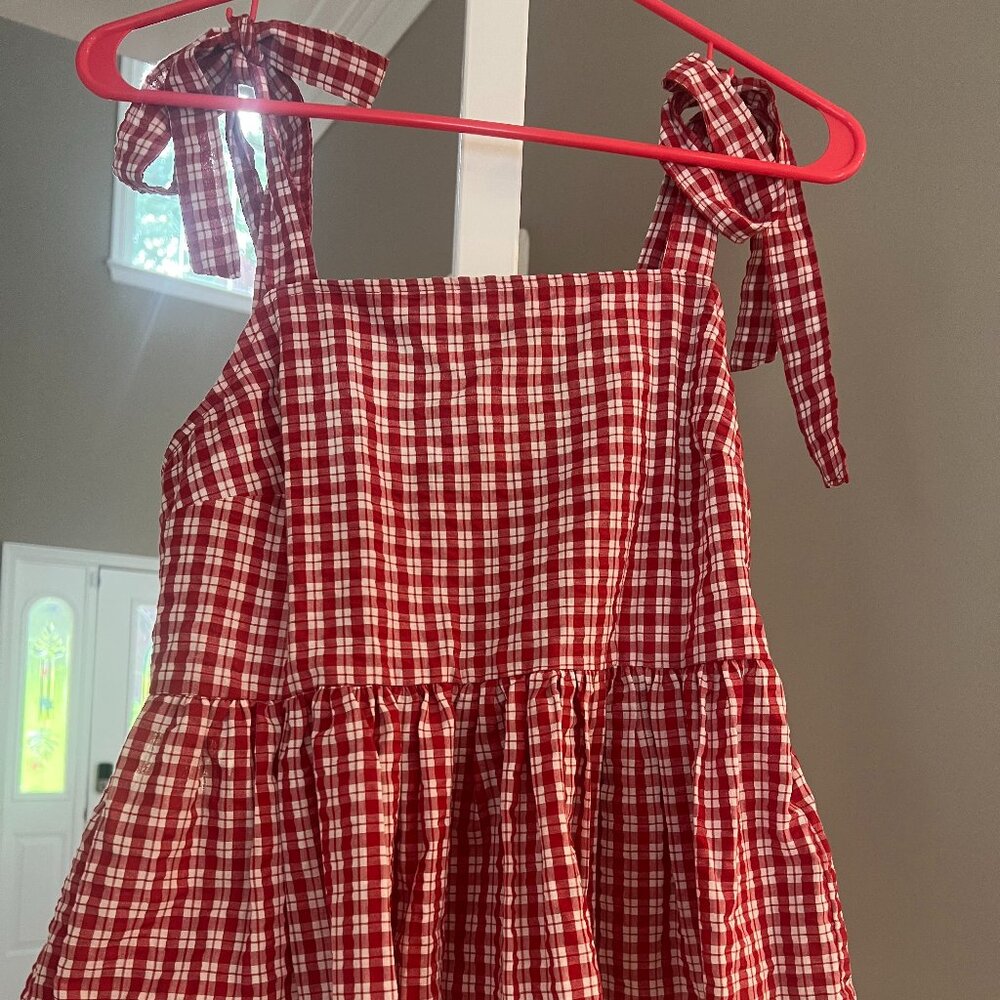 Red Gingham Tank top